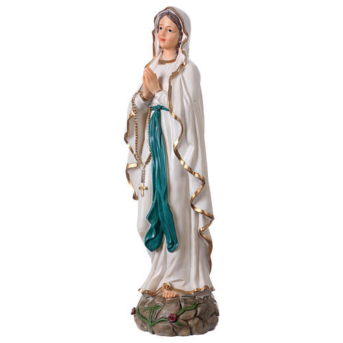 Our Lady of Lourdes statue in resin 30 cm 3