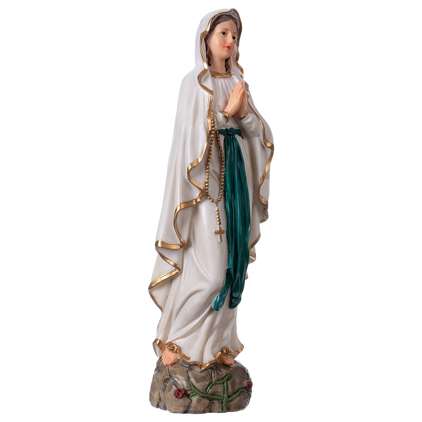 Our Lady of Lourdes Resin Statue, 30 cm | online sales on HOLYART.com