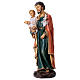 St. Joseph with Infant Jesus statue in resin 30 cm s3