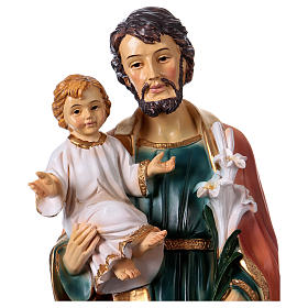 St. Joseph and Child, 30 cm Statue in resin