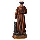 Saint François avec loup 20 cm statue en résine s4