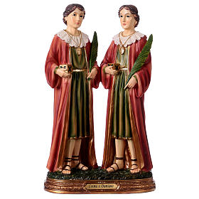 Saints Cosmas and Damnian statue in resin 30 cm
