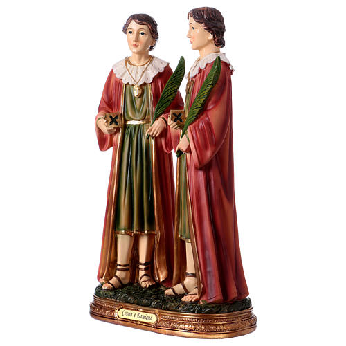 Saints Cosmas and Damnian statue in resin 30 cm 3