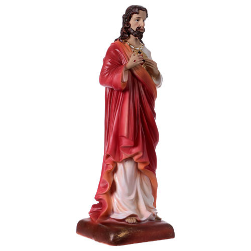 Sagrado Corazón de Jesús 30 cm resina 4