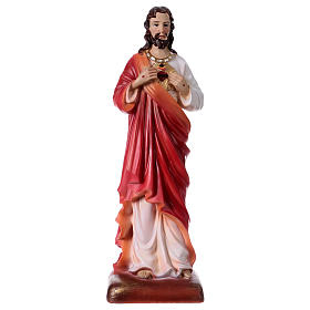 Sacro Cuore di Gesù 30 cm resina 