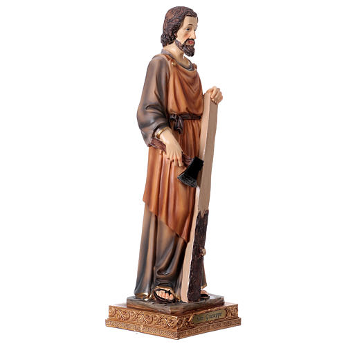 Saint Joseph menuisier 30 cm statue en résine 4