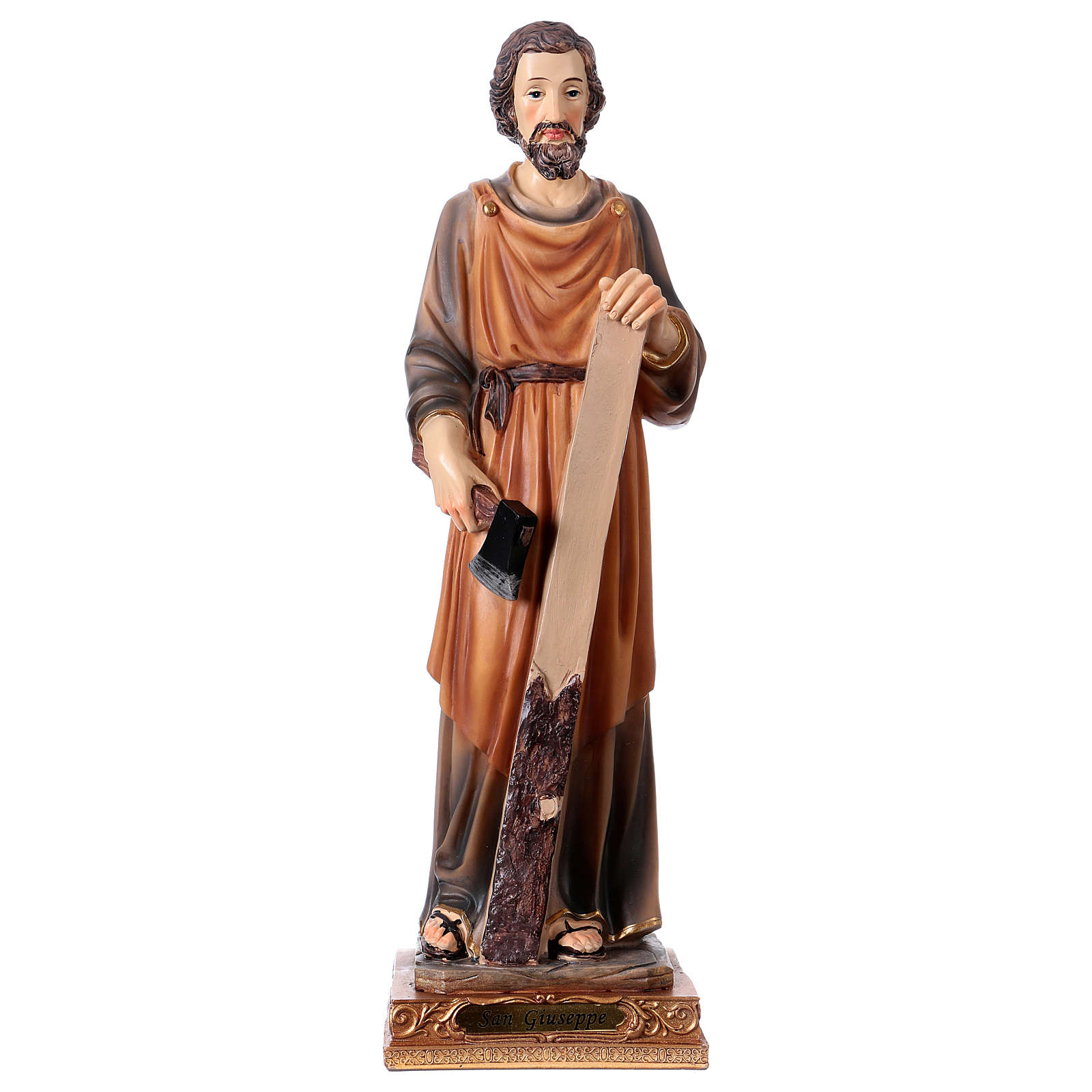Saint Joseph Carpenter 33 cm Resin Statue | online sales on HOLYART.com