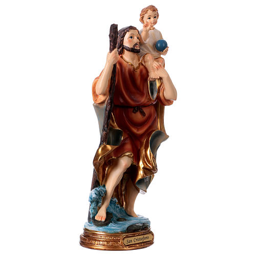 St. Christopher statue in resin 30 cm 4