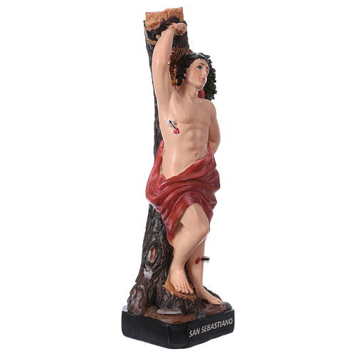 San Sebastiano 20 cm statua in resina 3