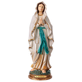 Resin Statue of Our Lady of Lourdes 40 cm