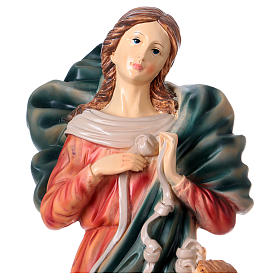 Virgen con Nudos 40cm estatua resina