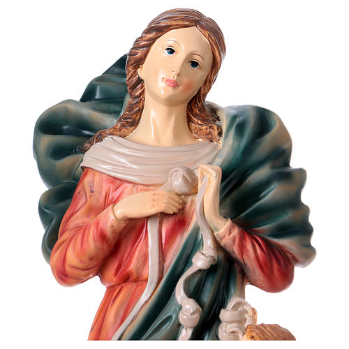 Virgen con Nudos 40cm estatua resina 2