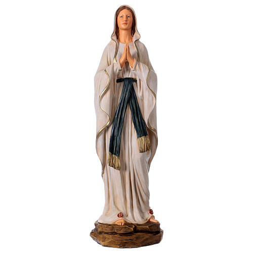Our Lady of Lourdes statue in resin 36 cm 1