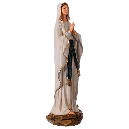 Our Lady of Lourdes statue in resin 36 cm 4