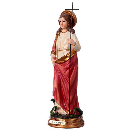 St. Martha statue in resin 30 cm 3