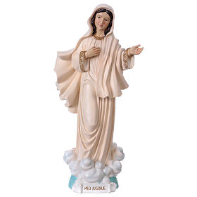 Our Lady of Medjugorje statue in resin 40 cm