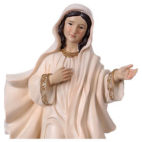 Our Lady of Medjugorje statue in resin 40 cm