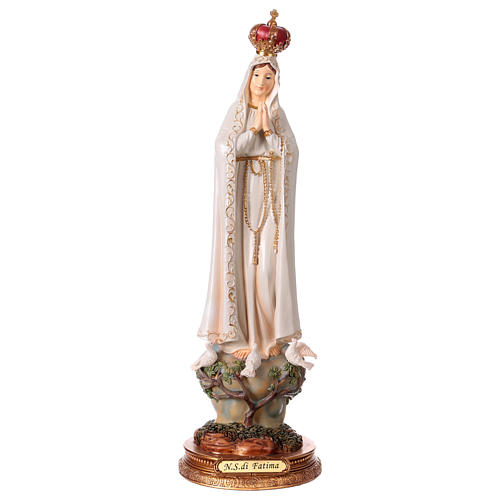 Virgen de Fátima 43 cm estatua de resina 1