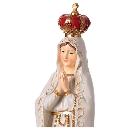 Virgen de Fátima 43 cm estatua de resina 2