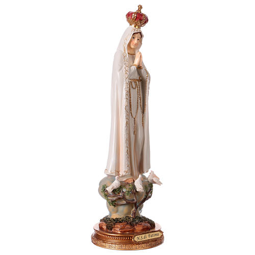 Virgen de Fátima 43 cm estatua de resina 4