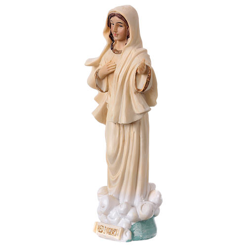 Virgen Medjugorje 13 cm estatua de resina 2