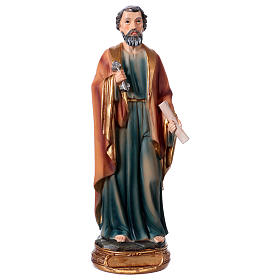 St. Peter statue in resin 20 cm