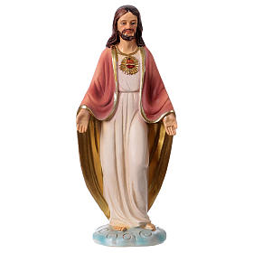 Sacred Heart of Jesus statue in resin 12 cm