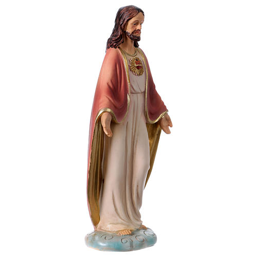 Sacred Heart of Jesus statue in resin 12 cm 3