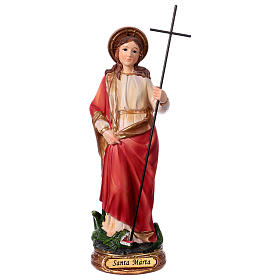 St. Martha statue in resin 20 cm