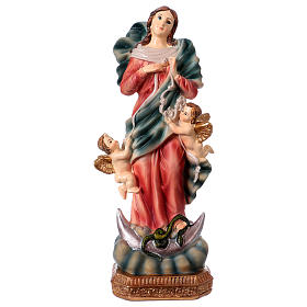 Madonna scioglie nodi 23 cm statua in resina