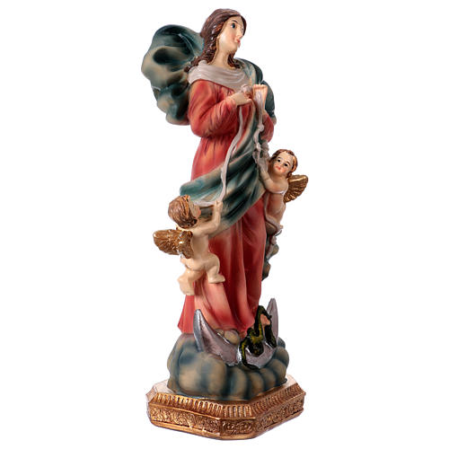 Madonna scioglie nodi 23 cm statua in resina 3