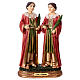 Saints Cosmas and Damian statue in resin 20 cm s1