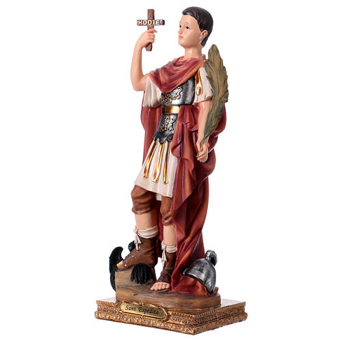 St. Expedite statue in resin 30 cm 3