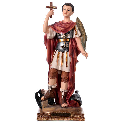 Saint Expédit statue en résine h 30 cm 1