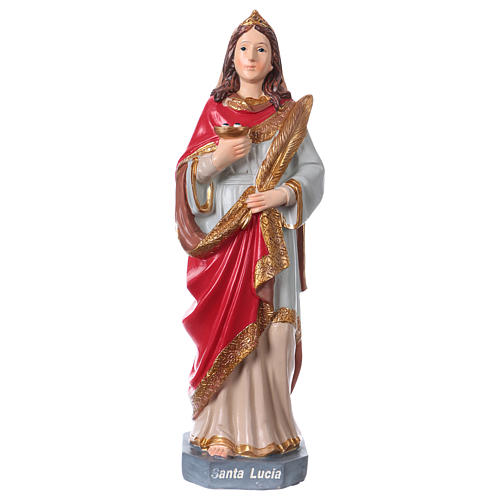 St. Lucy statue in resin 20 cm 1