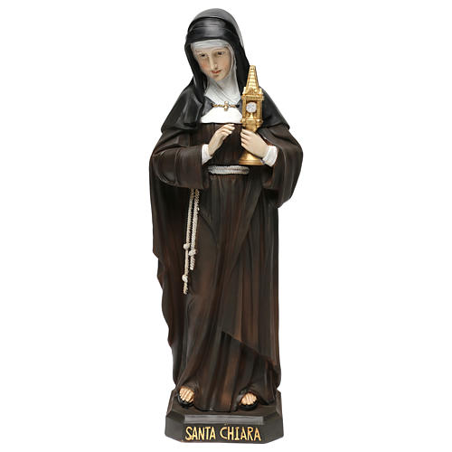 Sainte Claire 42,5 cm statue résine 1