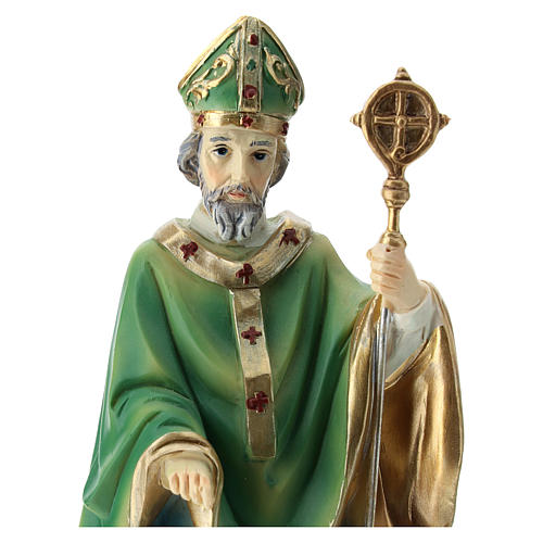 Statue Saint Patrick résine 20 cm 2