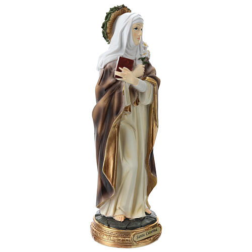 Święta Katarzyna ze Sieny figura z żywicy 30 cm 4