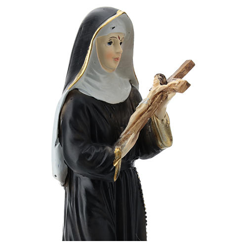 Statue Heilige Rita, aus Kunstharz, 20 cm 2
