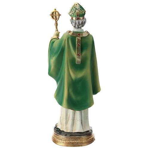 Estatua San Patricio 30 cm resina coloreada 5