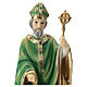 Statue St Patrick 30 cm résine colorée s2