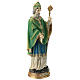 Statue St Patrick 30 cm résine colorée s4