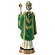 Statue St Patrick 30 cm résine colorée s5