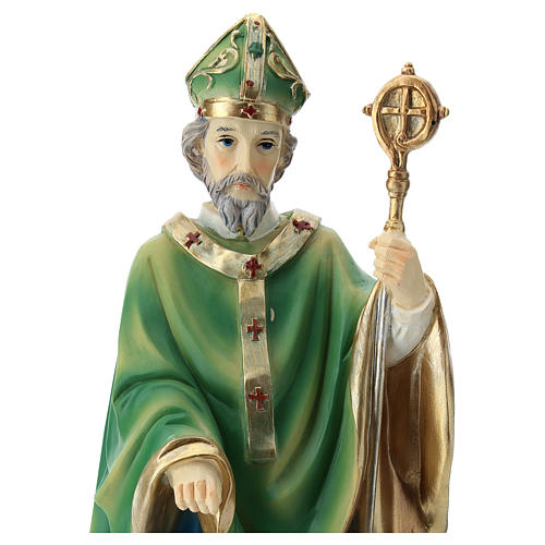 Statue of Saint Patrick 30 cm in colored resin 7