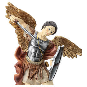 St. Michael statue 40 cm colored resin