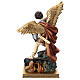 St. Michael statue 40 cm colored resin s5