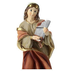 Saint Cecilia statue in resin 20 cm