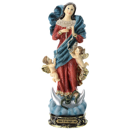 Estatua Virgen que desata los nudos resina 22 cm 1
