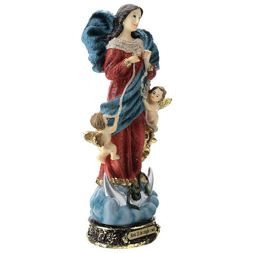 Estatua Virgen que desata los nudos resina 22 cm 4