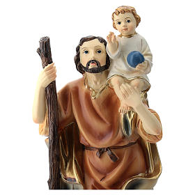Statua San Cristoforo resina 20 cm